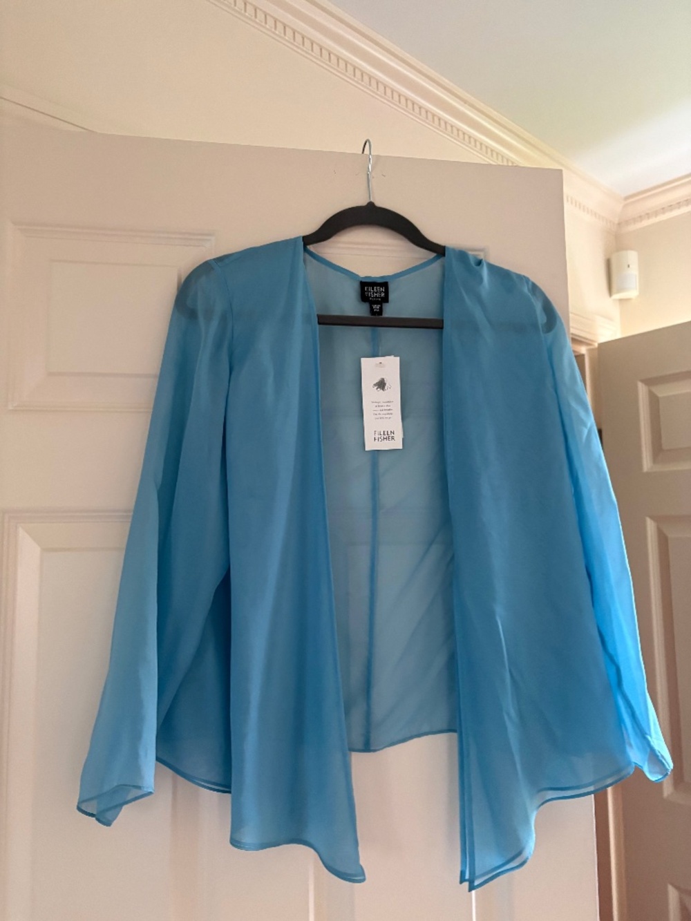 Pashmina w Sleeves Eileen Fischer Gauze Size Petite Medium